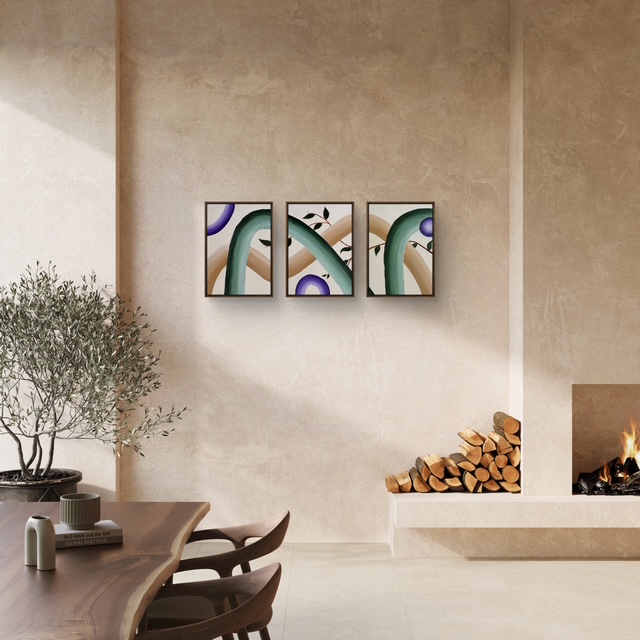 Flow of life (Set of three canvases)