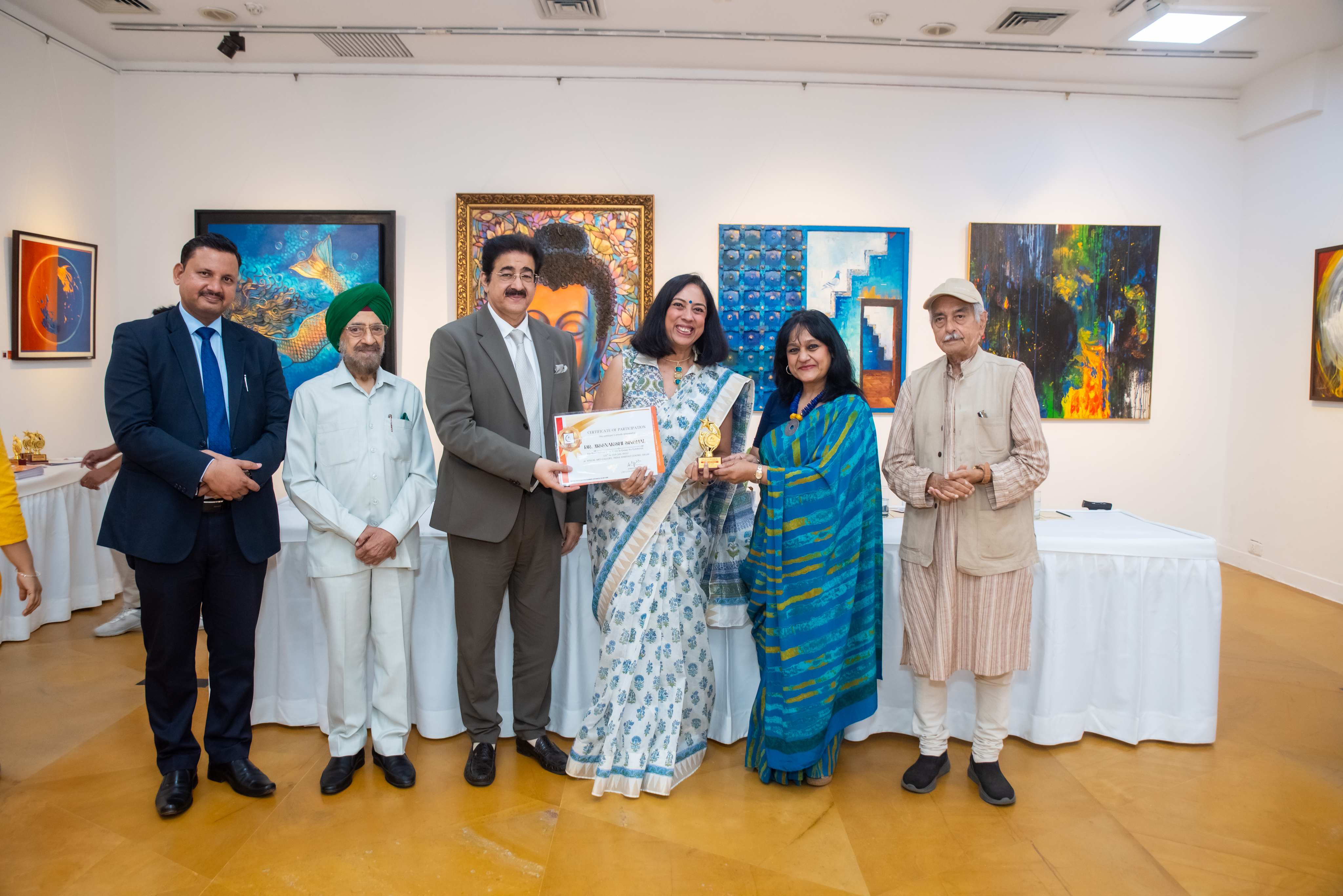 Group art exhibition- Indian Habitat Centre — view 2
